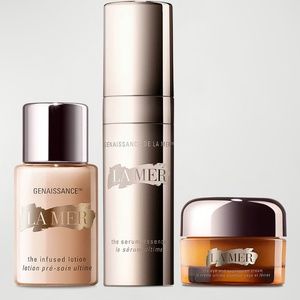 La Mer Gift Set Genaissance Infused Lotion Eye & Expression Cream & Serum NEW!